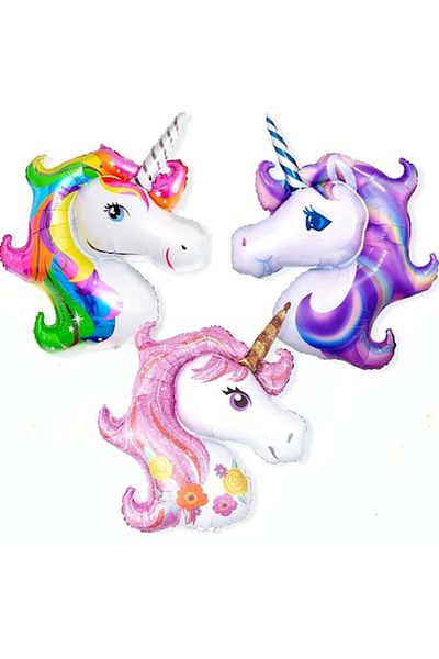 OEM Set 10 balloons with self-sealing valve, 35 cm, unicorn