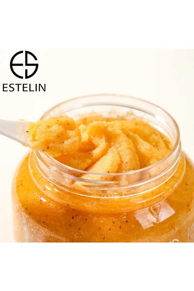 ESTELİN ESTELIN Vitamin C & Turmeric Scrub 350g – Brightening Exfoliating Face & Body Scrub for Glowing Skin