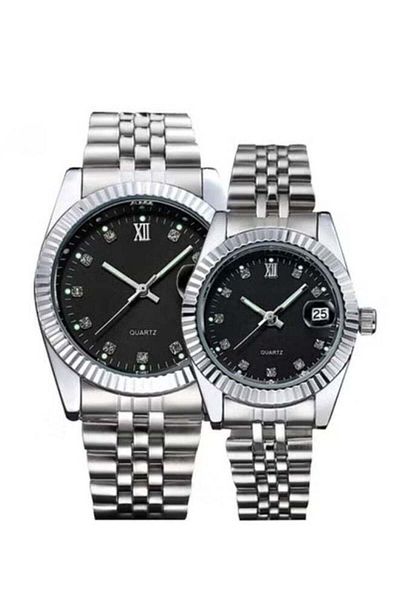 Generic High-quality waterproof couple's watch set