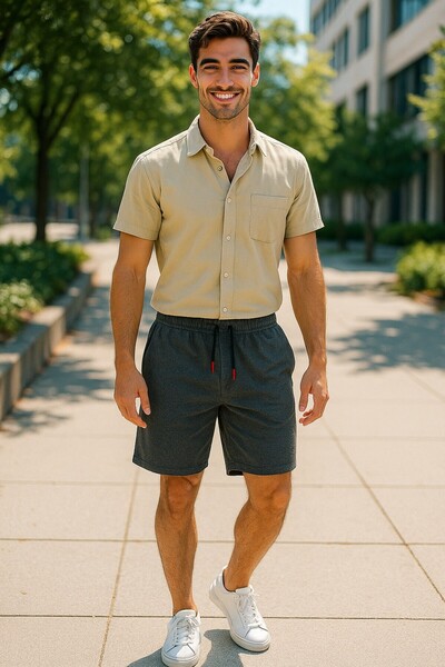 Tex Republic Men's Basic Shorts Comfort 100% Cotton