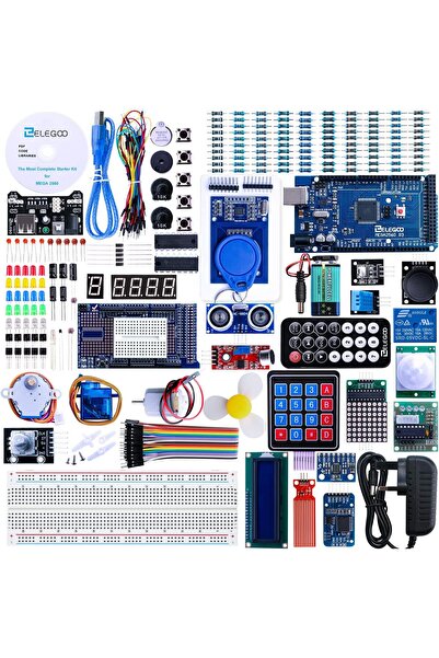 ELEGOO مشروع EL-KIT-008 Mega 2560 مجموعة البدء النهائية الأكثر اكتمالاً مع ال...