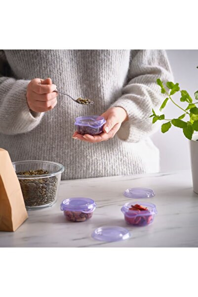 rexa Food container with lid, lilac, 70 ml 3 pack