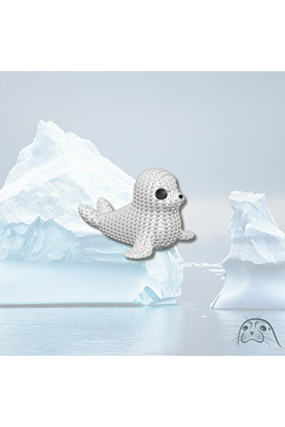 mmb Μπρελόκ Λευκός Φώκιας – Πλεκτή Φιγούρα |   Στολίδι τσάντας σε στυλ Amigur...