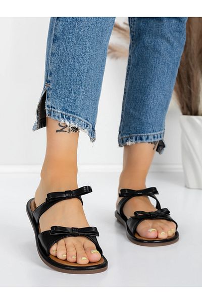 mei Women's Slippers with Low Sole J588-8 Black | Mei