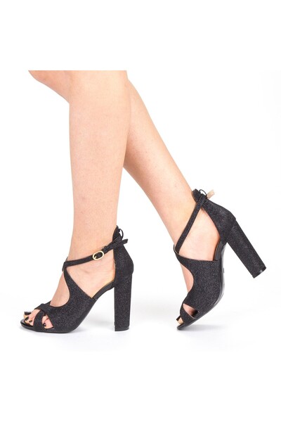 mei Sandale Dama cu Toc gros XKK163B Black (C43) Mei