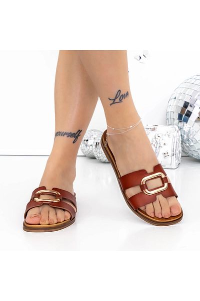 mei Women's Slippers with Low Sole 3GZ99 Brown | Mei