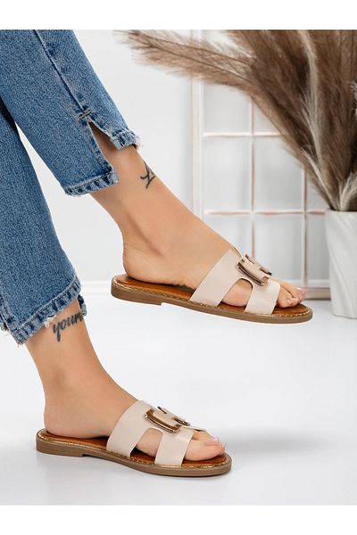 mei Women's Slippers with Low Sole 5PT2 Beige | Mei