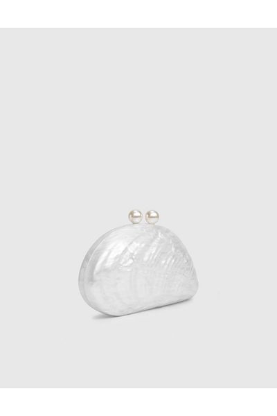 İLVİ Haines Silver Women's Portfolio Bag