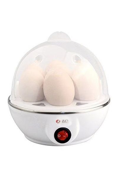 DLC Egg Steamer – 350W Electric Egg Boiler, White/Clear, Fast & Easy Cooking