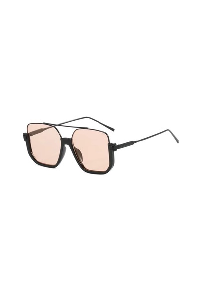 REDz Accessories Urban Style Sunglasses, Partial Frame, Fine Metal Arms, UV400, Pink
