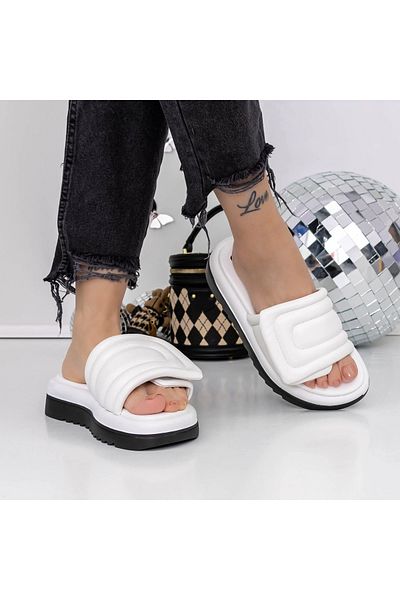 mei Women's Slippers with Low Sole 3GH22 White | Mei