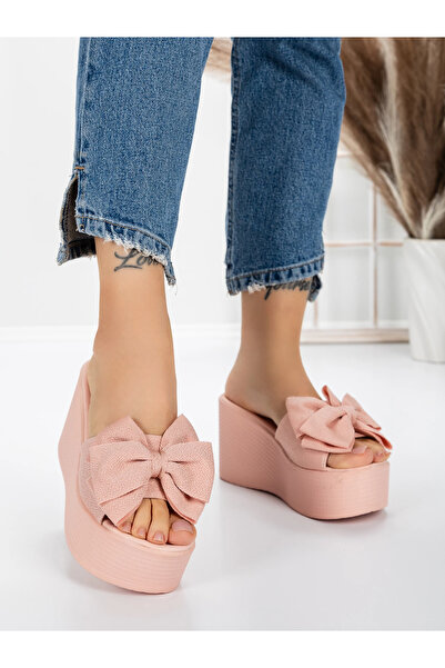 mei Women's Platform Slippers 5WL8 Pink | Mei