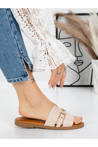 mei Women's Slippers with Low Sole 5PT8 Beige | Mei