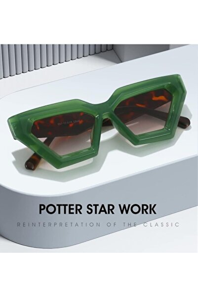 REDz Accessories Geometric Sunglasses, Futuristic Design, UV400 Protection, White