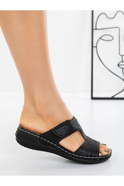 mei Women's Slippers with Low Sole 5XJ38 Black | Mei