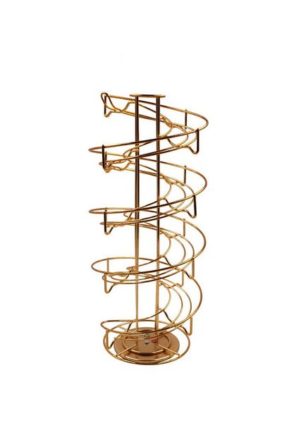 DLC Coffee Capsules Holder Gold 40x15x15cm
