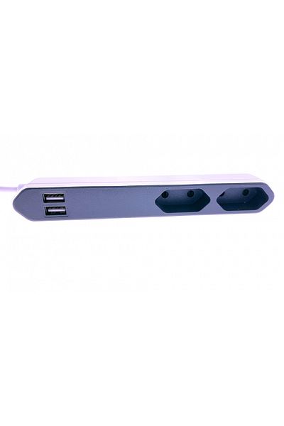 OEM Allocacoc-Extension cord 2 EU sockets+2 USB, 2.1A, 1.5m