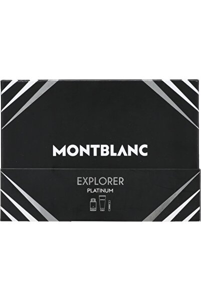 Montblanc Explorer Platinum Gift Set for Men – 3 Pc