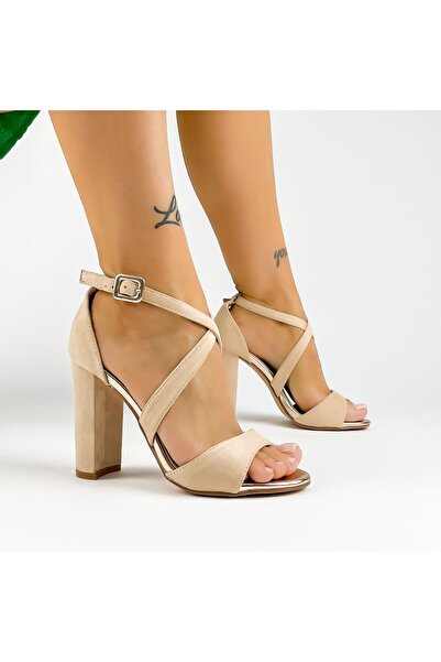 mei Sandale Dama cu Toc gros XKK537 Bej (M62) Mei