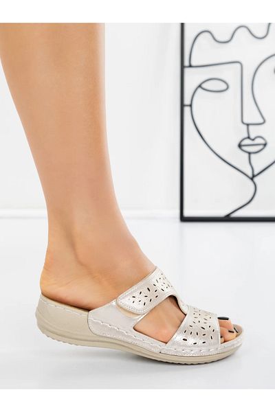 mei Women's Slippers with Low Sole 5XJ38 Beige | Mei