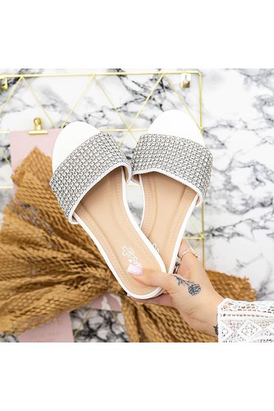 mei Women's Slippers 2Q5 White Meli