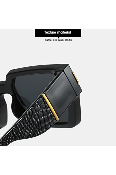 REDz Accessories Geometric Sunglasses, Urban Lux Design, UV400 Protection, Black