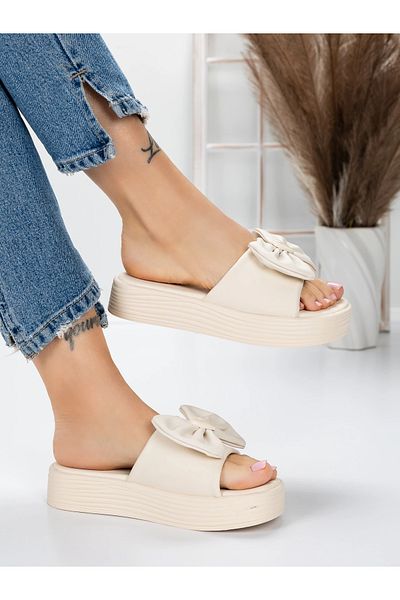 mei Women's Slippers with Low Sole 3AW319 Beige | Mei