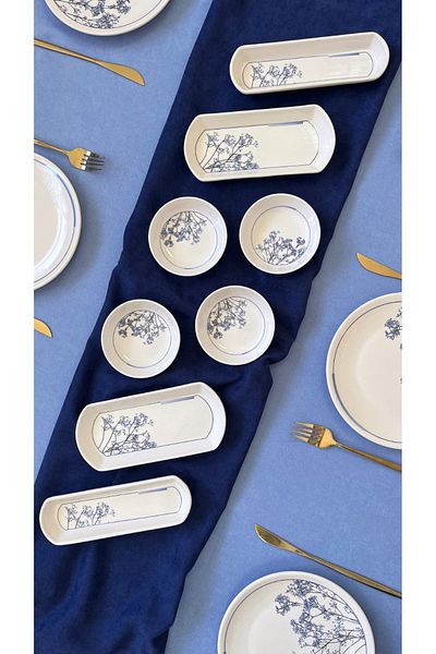 voles Ci̇pso Breakfast Set 14 Pieces Round