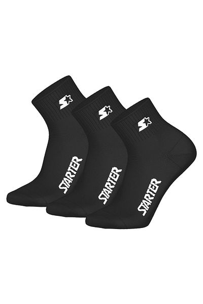 Starter Unisex Quartersocken, 3er Pack - Quarter Socks, Logo, Baumwollmischung