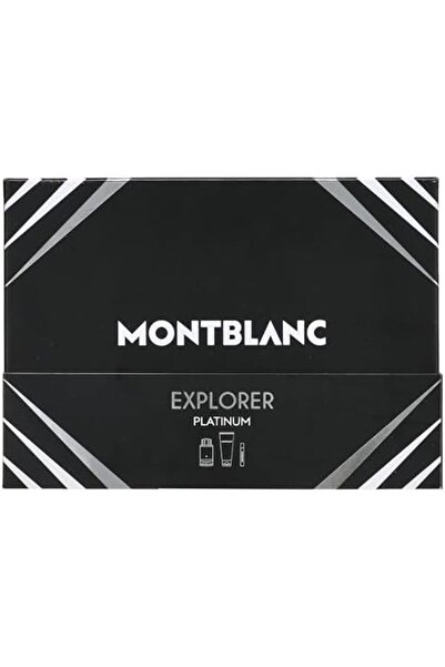 Montblanc Explorer Platinum Gift Set for Men – 3 Pc