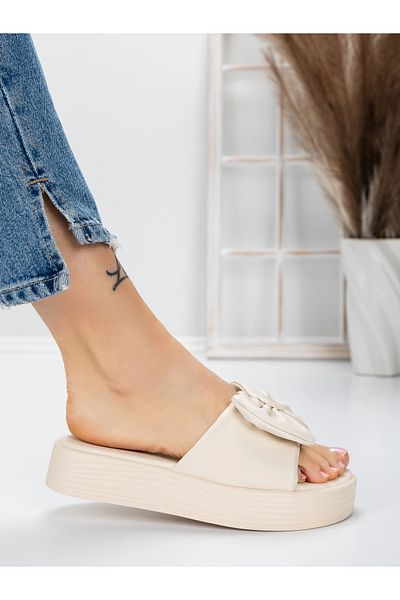 mei Women's Slippers with Low Sole 3AW319 Beige | Mei