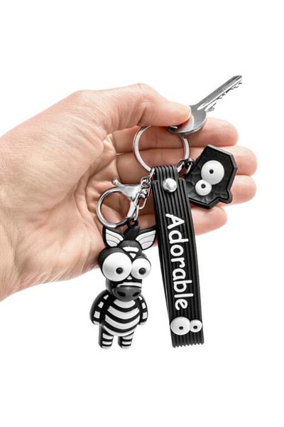 Gadget Master 3D Zebra Keychain