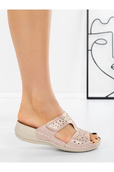 mei Women's Slippers with Low Sole 5XJ38 Pink | Mei