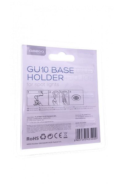 Omega Omega 43500 set, 3 GU10 sockets, for spot light bulb