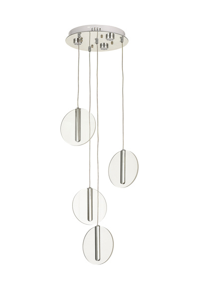 Avizemoda Lovena 4'Lü Ledli Dim. Kumandalı Modern Lüks Sarkıt Avize (3 Renk L...