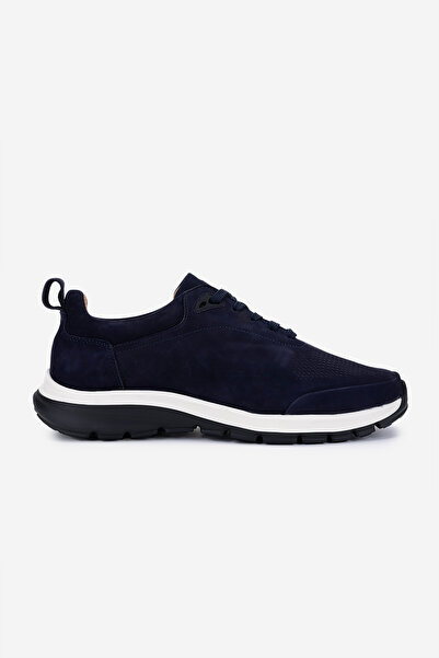 Valmenti Erkek Hakiki Deri Lacivert Nubuk Sneakers & Spor Ayakkabı