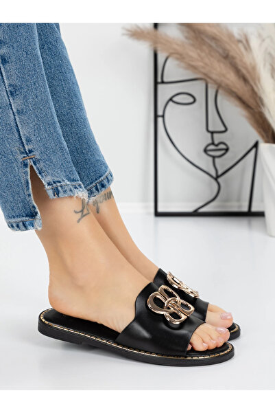 mei Women's Slippers with Low Sole 5PT3 Black | Mei