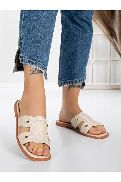 mei Women's Slippers with Low Sole 3AW307 Beige | Mei