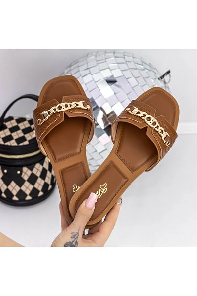 mei Women's Slippers with Low Sole 3MN10 Brown | Mei