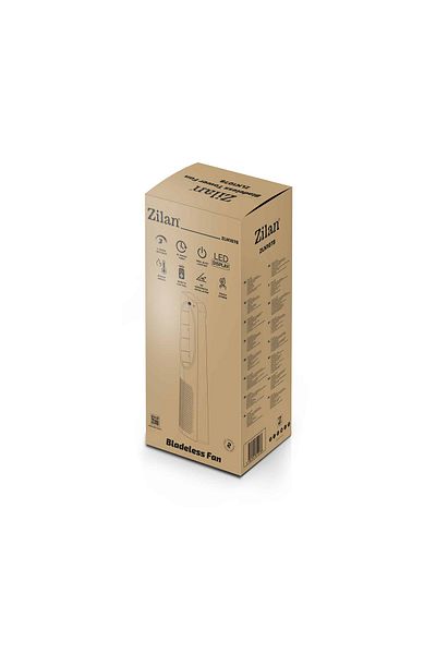 Zilan Tower fan, 3 speed settings, power 50W, 15h timer ZILAN / ZLN 1078