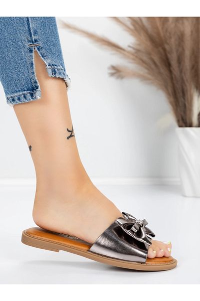 mei Women's Slippers with Low Sole 5PT9 Guncolor | Mei