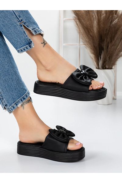 mei Women's Slippers with Low Sole 3AW319 Black | Mei
