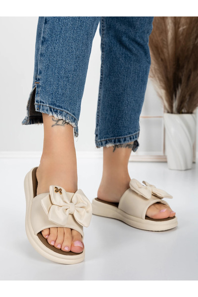 mei Women's Slippers with Low Sole 3AW311 Beige | Mei