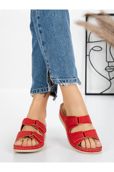 mei Papuci Dama cu Talpa Joasa 5GZ35 Rosu | Mei