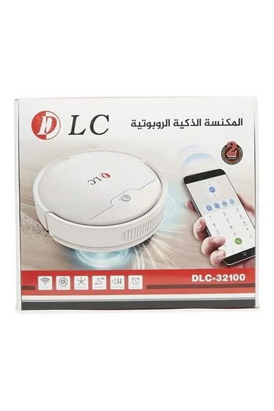DLC Rechargeable Smart Robot Vacuum Cleaner 6 W White