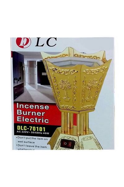 DLC Premium Electric Incense Burner 40W with Specialized Modes , Oud, and Aromatic Oils,