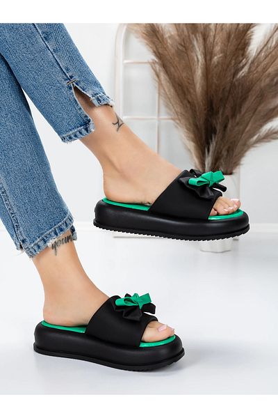 mei Women's Slippers with Low Sole 3AW310 Black | Mei