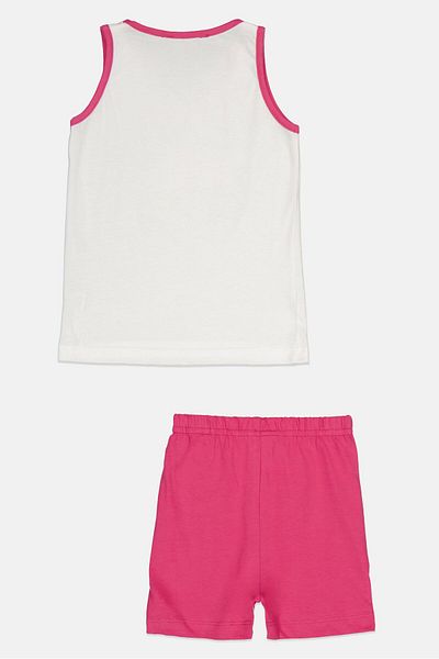 Guru 99 Toddlers Girl 2 Pieces Graphic Print Top And Bottom Set, Multicolor