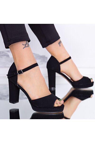 mei Sandale Dama cu Toc gros WT69 SD Black (D12) Mei