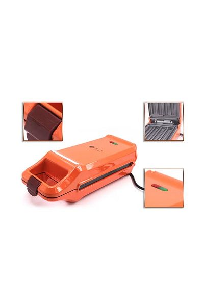 DLC Shinebest Waffle Maker – 4-Hole, 700W Non-Stick Breakfast Machine (Multicolour)
